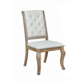 Coaster Brockway Cove Tufted Side Chairs Cream and Barley Brown (Set of 2) Model 110292